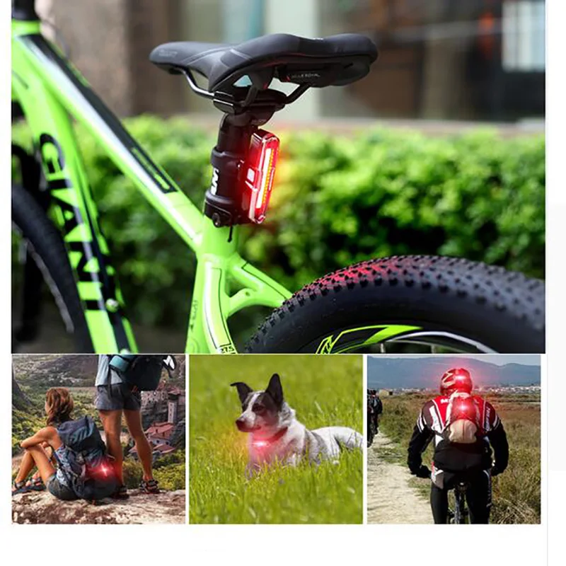 

Bike Light Rear Front Mount COB Bicycle Handlebar Helmet Backpack Light Cycling Tail Rear Light For Bicycle Lamp Head Flashlight