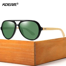 KDEAM пилот дизайн деревянные солнцезащитные очки поляризационные для вождения на открытом воздухе Солнцезащитные очки Мужские поляризационные оттенки блоки ультрафиолетовый светильник