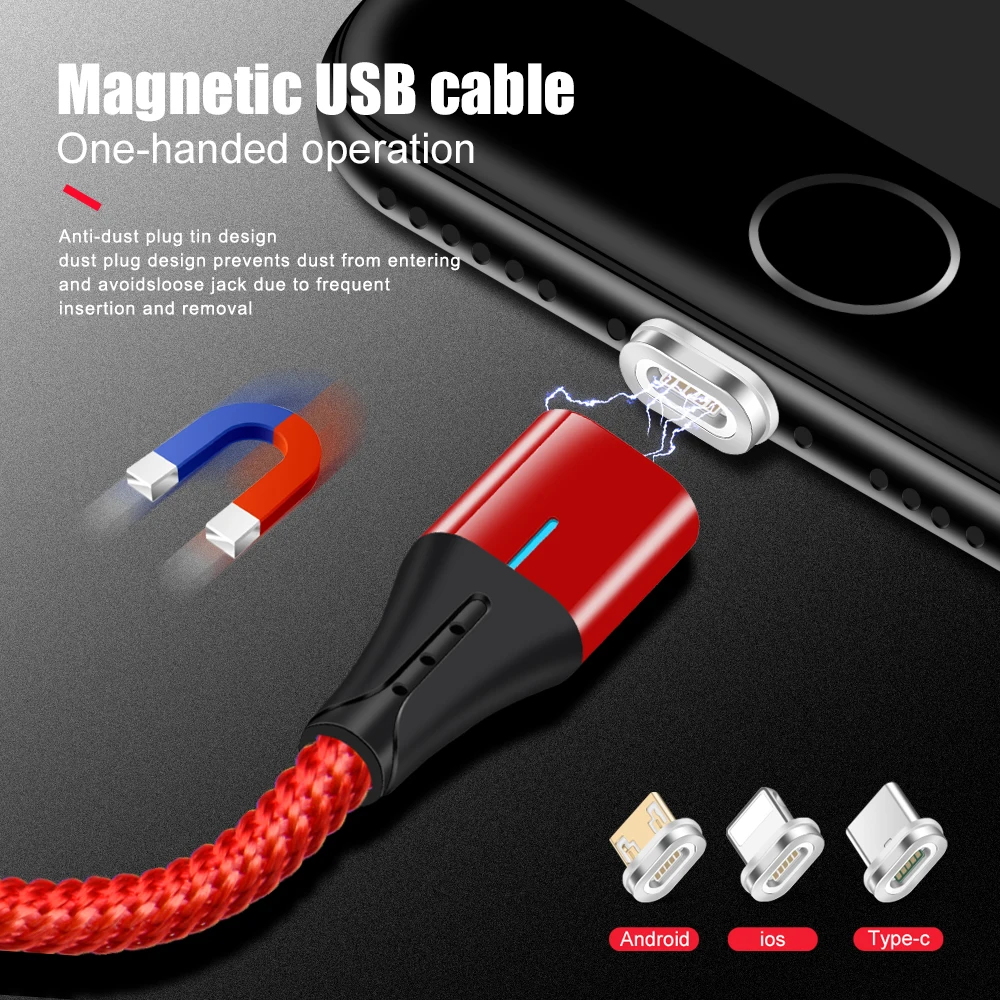 Двусторонний Магнитный usb-кабель Олаф, Магнитный зарядный кабель для iPhone XS Max XR X 8 7 6 6S 5 5S, шнур для iPad