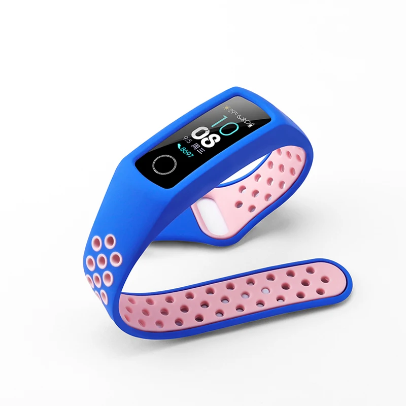 Для Huawei Honor Band 4 / 5 ремешок Двухцветный силиконовый спортивный браслет сменный honor