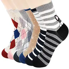 6 пар, женские удобные милые хлопковые носки-тапочки с мультяшными животными, красивые модные влагостойкие носки до лодыжки# ZB