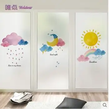 

Electrostatic membrane weather tint bathroom toilet waterproof sunscreen pervious to light opaque grind arenaceous film-40