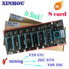 BTC IC6S горная материнская плата 8 видеокарт Слоты PCI Express 8 до 16x для ETH Шахтер и т. д. ZEC ETN XMR XMC RVN материнская плата