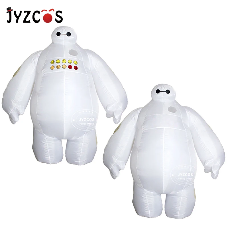 JYZCOS Baymax надувной костюм с буквенным принтом «Большой Герой» 6 маскарадный костюм; Детский костюм на Хэллоуин; Для женщин Человек взрослых Пурим Маскарадный костюм