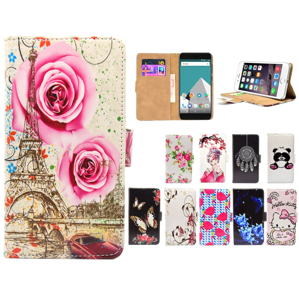 

LIHAIJUN 3C Higt quality Cartoon Flip pu leather Phone Cases Cover For Vernee M5