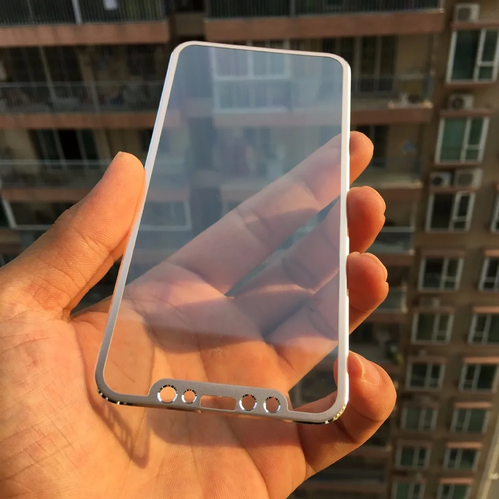 Закаленное стекло для iPhone 6 6s 7 8 Plus X 2.5D с изогнутыми краями пленка полным