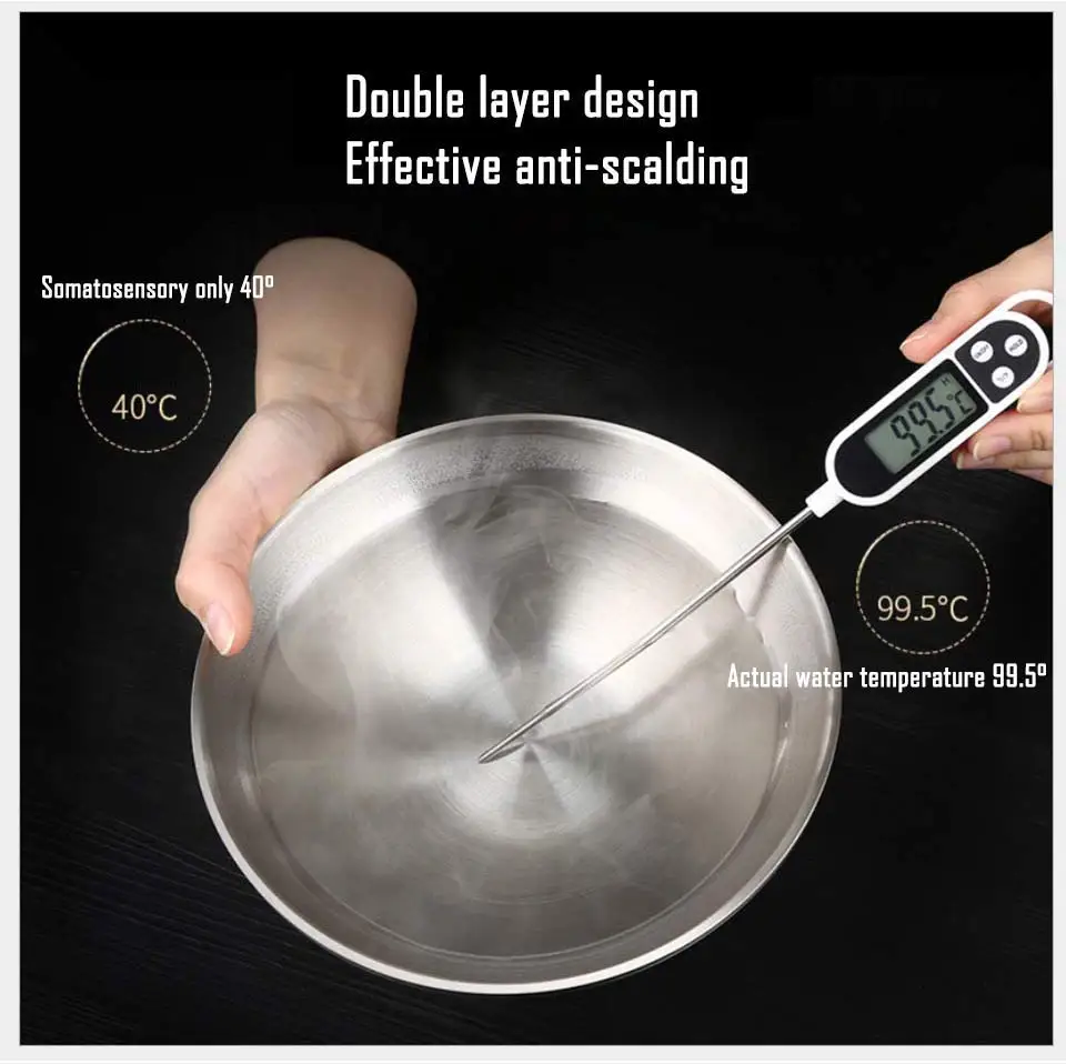 Двухслойная миска Ramen из нержавеющей стали для супа с защитой от ожогов/миска для лапши с дизайном Пульсации воды для дома/Коммерческая посуда 0,8-Л