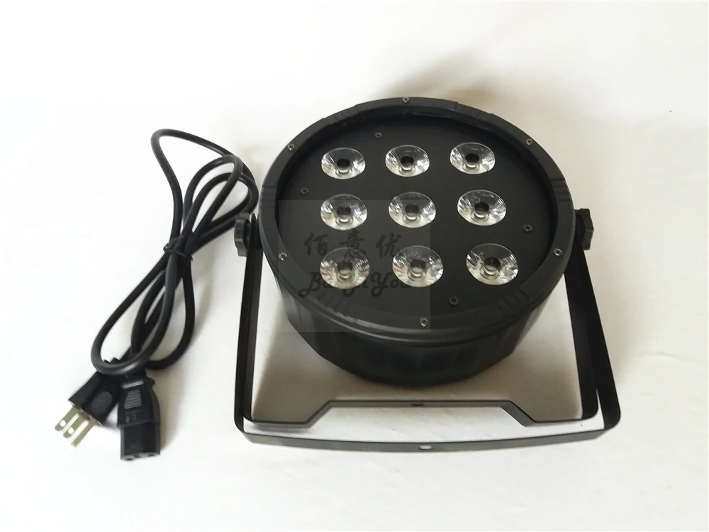 9pcs LED Flat PAR 11