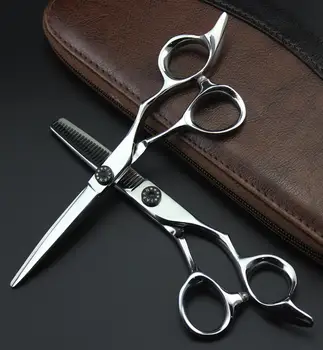 

Japan Brand 6'' 17.5cm Hairdressing Scissors Japan 440C Cutting Scissors Thinning Shears Professional Human Hair Scissors