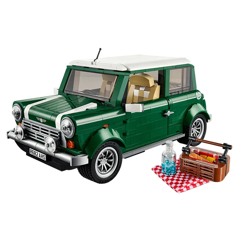 

Finger Rock Cooper Building Block Model Car Creative science and Technology Series Retro Mini Brick Auto Children Assembly Toys