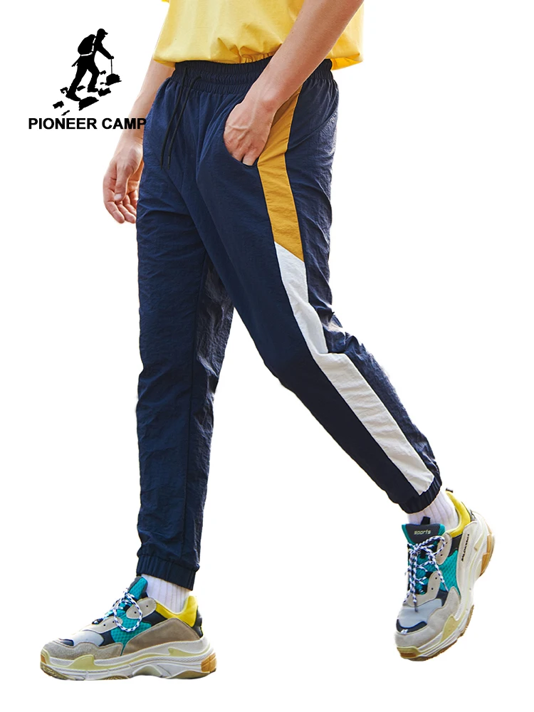 

Pioneer Camp new casual pants men brand-clothing simple String light trousers male slim fit pants Male AXX901031