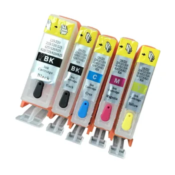 

5x PGI-220 CLI-221 Empty Refillable Ink Cartrdige For Canon MP540 MP550 MP560 MP620 MP630 MP640 MP980 MP990 IP3600 IP4600 IP4700