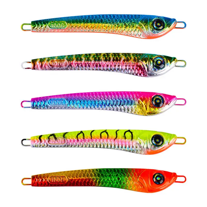 

5pcs 60g-200g Micro Jigs Butterfly Metal Jig Fishing Lure Bait Snapper Jigging Tuna Lure Crankbait Swimbait Saltwater Freshwater
