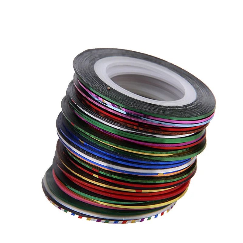 

Retail 1 Set Free Shipping 30 colours/set nail art stripping tape 30 pcs set