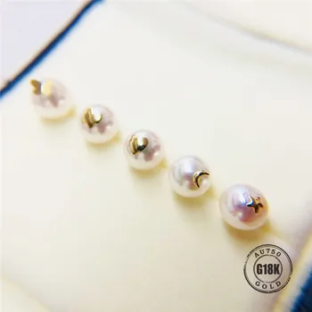 

DIY accessory G18K gold spacer gasket through hole whole hole pearl seal patch floral tray t-pin tray