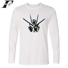 LUCKYFRIDAYF Gundam Long Sleeve T-shirt Japanese Cartoon MOBILE SUIT GUNDAM Hombre Shirt Printed Tops Game Super Robot Wars