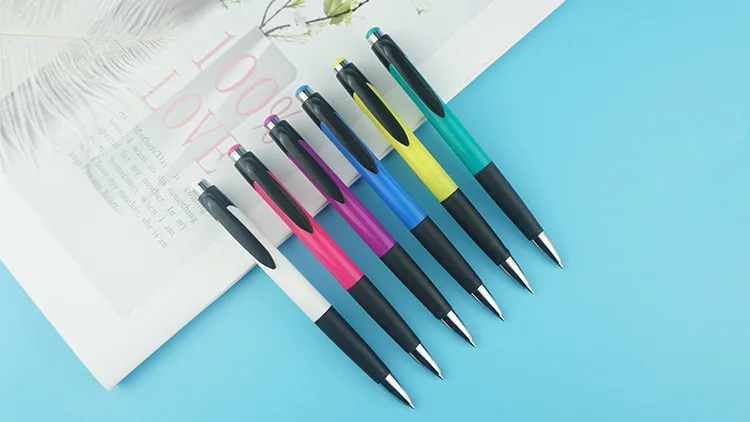 0,7 мм синие чернила 500 шт./компл. многоцветная шариковая ручка-баннер Пользовательский логотип рекламная ручка продвижение подарок рекламная ручка