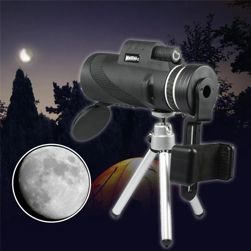 

Monocular 40x60 Powerful Binoculars Quality Zoom Handheld Telescope Night Vision Military Tripod for Mobile Phone