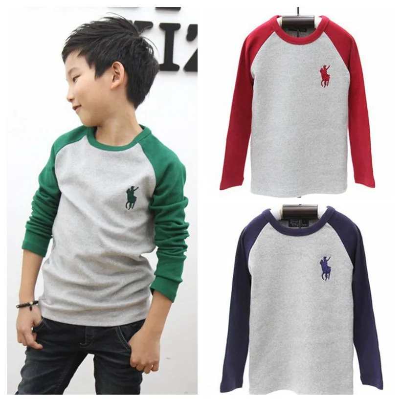 2015 spring boys girls clothes children t shirts polo shirt boy girl t
