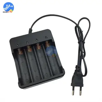 

18650 Li-ion Battery Charger 3.7V 4.2V 4 Slots for Fashlight Rechargeable Battery EU/US Plug
