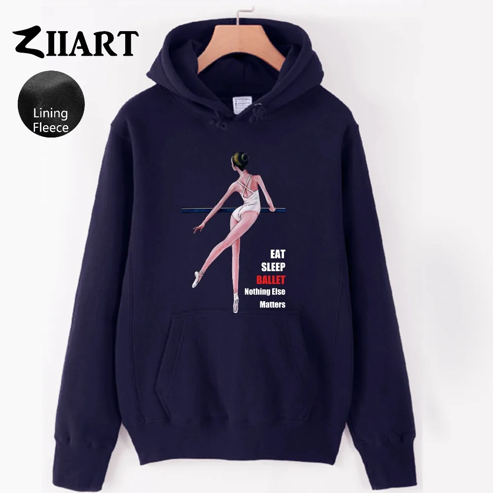 

Ballet Dancer Life Eat Sleep Ballet Nothing Else Matters Couple Clothes Autumn Winter Fleece Man Boys Hoodies ZIIART