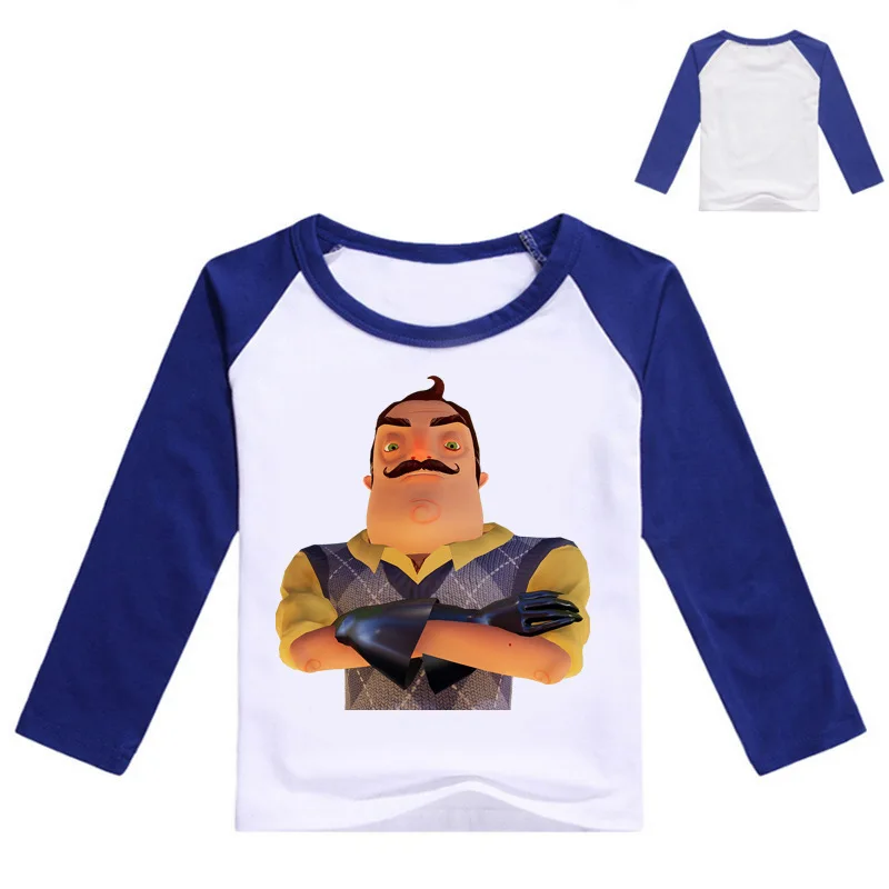 Z Y 2 16years The Hello Neighbor T Shirt Boy T Shirts For Children - boys t shirts tops shirts 2 16 years kids boys girls roblox