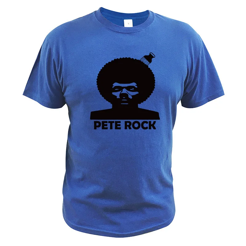 

EU Size 100% Cotton Shirt PETE Rock Afro Hip hop Rap Early Music T Shirt Hipster Breathable Fitness O-Neck Camiseta Tops