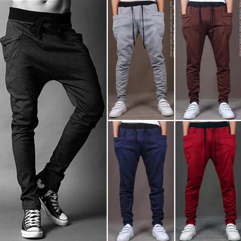 Повседневные мужские штаны с большим карманом, штаны-шаровары в стиле хип-хоп, Качественная верхняя одежда, спортивные штаны, повседневные мужские штаны для бега, мужские брюки, Прямая поставка