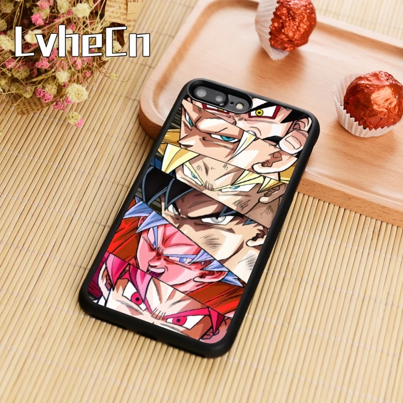 LvheCn DRAGON BALL Z DBZ Goku Coque characher чехол для телефона iPhone 11 Pro X XR XS MAX 5 6 7 8 Plus samsung s7 s9 s10 S9 |