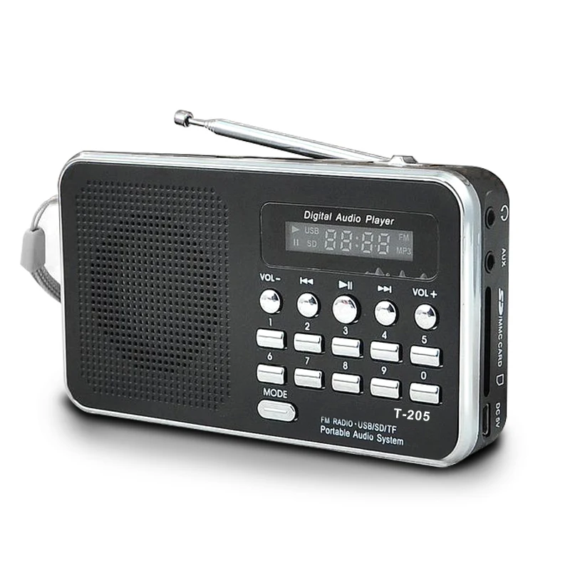 Портативный мини Am Fm радио стерео спикер Поддержка Sd/Tf карты с Usb|Радиоприёмники| |
