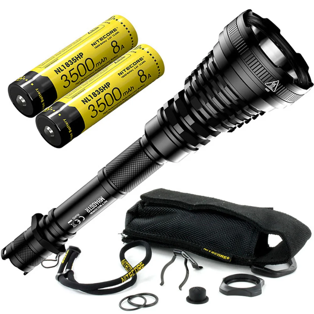

NITECORE MH40GTR Tactical Rechargeable Flashlight CREE XP-L HI V3 max 1200 lumen Long Range 1004 meter outdoor hunting torch