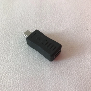 

100pcs/lot USB 2.0 Mini 5Pin Male to Female Adapter Converter Jack Plug for Android Phone Cable Connector Black