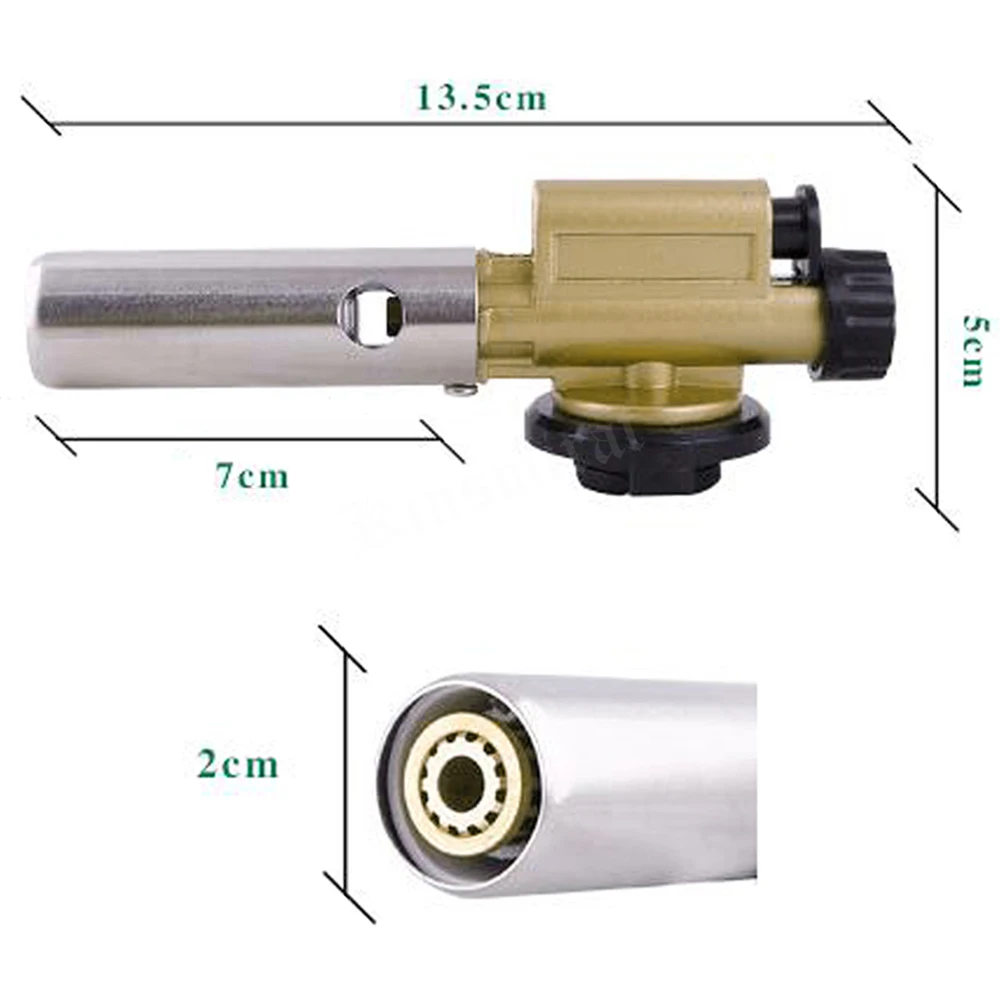 Пламя газовая горелка Сварка газовые горелки Горелка электронное зажигание медь бутан чайник зажигалка барбекю Пикник Кемпинг