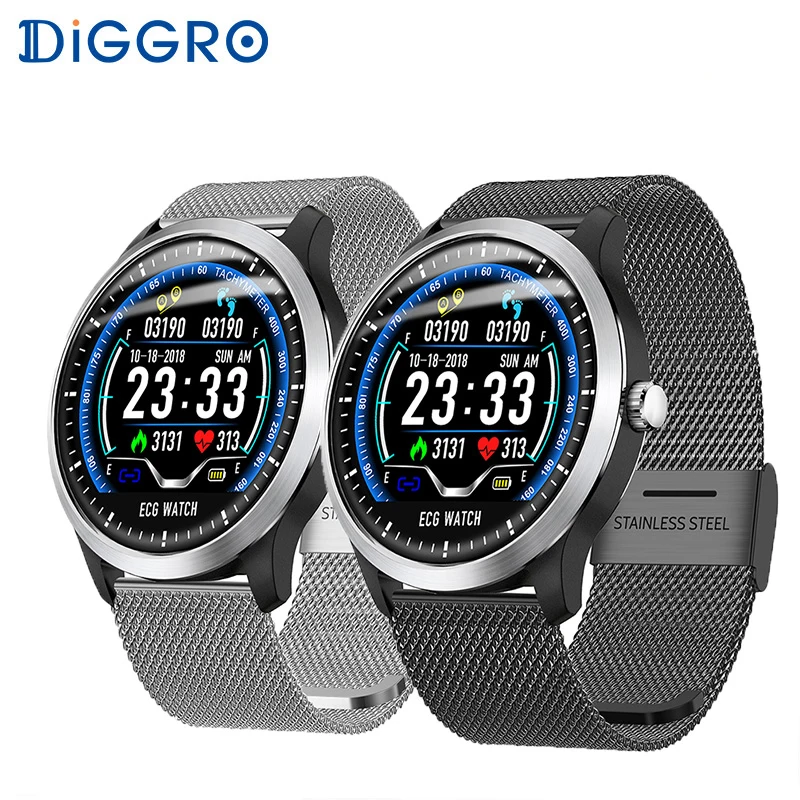 

Diggro N58 ECG Display Smart Watch watches 3D UI Multi-sport Fitness Tracker with Heart Rate Monitor smartwatch for IOS Android