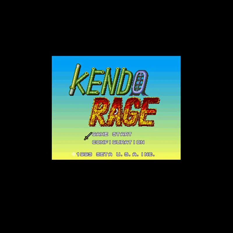 Кендо Rage NTSC версии 16 бит 46 Pin Большой серый карточная игра для США игровых