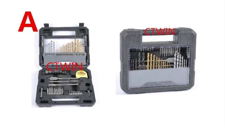 Impact Drill Head 70 Piece Electric Drill Bit Parts Wood Construction Twist Drill Woodworking Useful Transparency Tool Set Impact Drill Head 70 Piece Electric Drill Bit Parts Wood Construction Twist Drill Woodworking Useful Transparency Tool Set