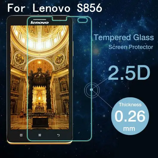 Закаленное стекло 2.5D для Lenovo S856 Высококачественная защитная пленка