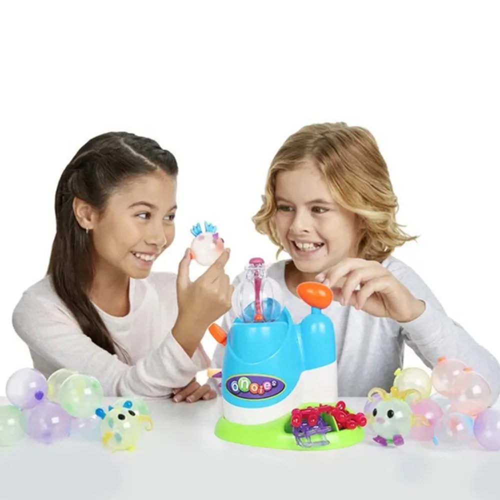 Creative Inflatable Bubble Machine DIY Bubble Blower Funny Inflator Sticky Balloon Toy Balloons Modeling Kit for Kids Playing