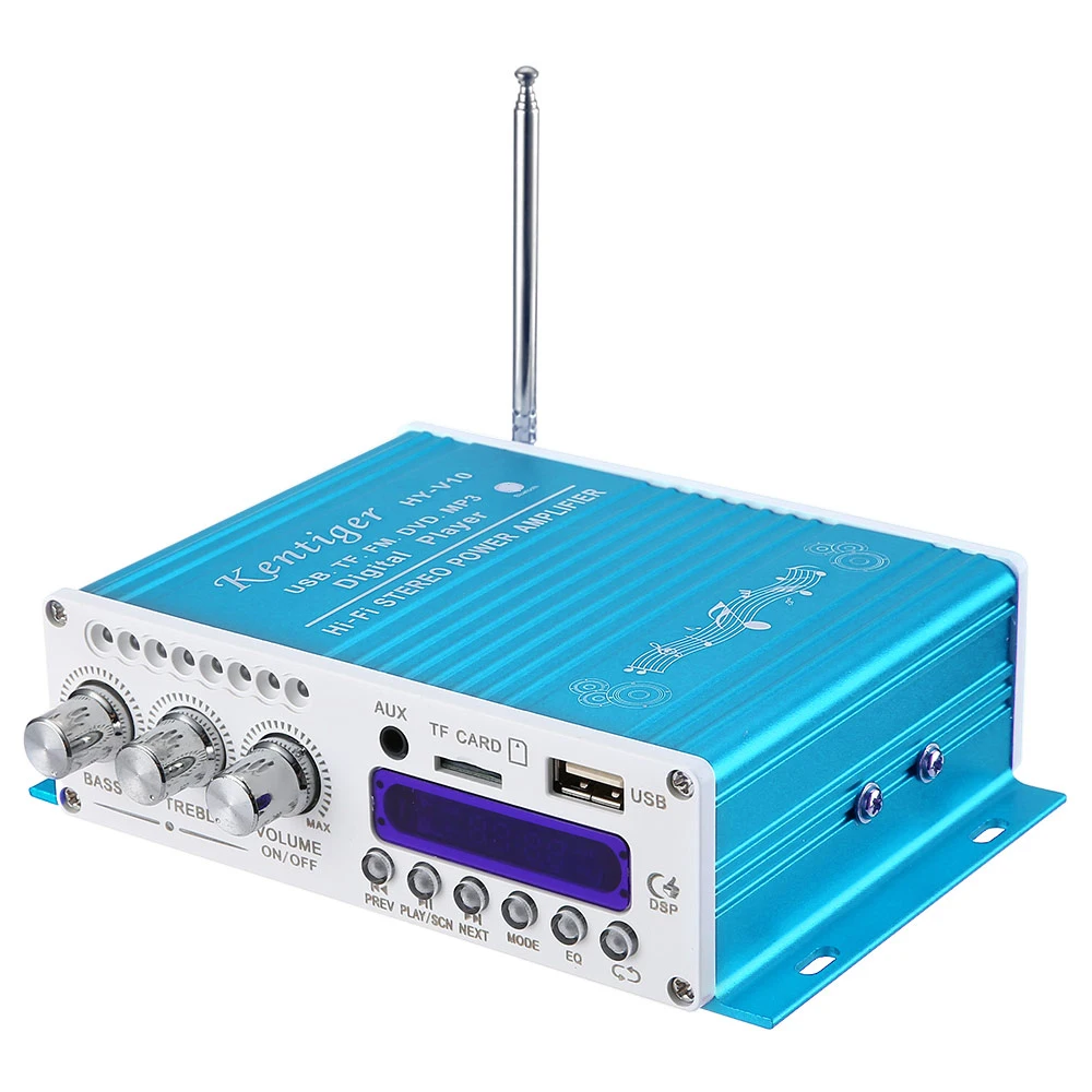 Kentiger V10 Bluetooth Hi Fi класса AB стерео Super Bass аудио усилитель|Стереоусилители| |