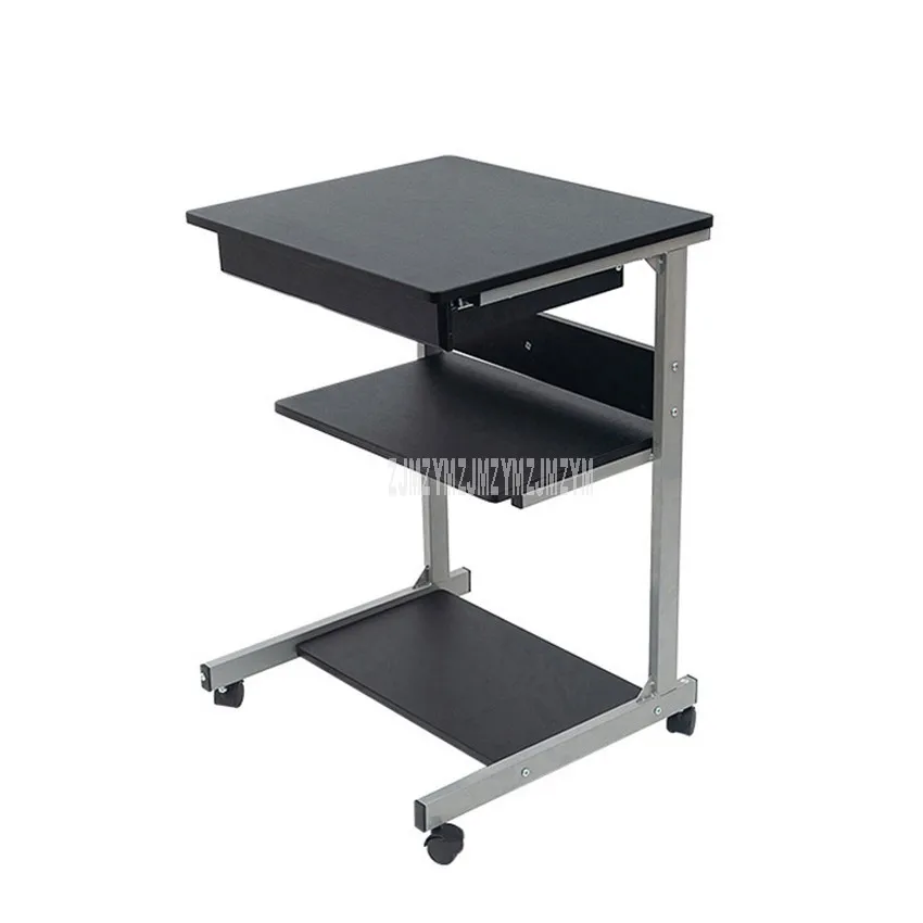 بسيطة مع درج تصميم طابعة طبقة رف مكتب/المنزل الجدول ل مكتب للحاسوب شخصي دفتر المنقولة مع 4 عجلة الكربون قاعدة من الفولاذ