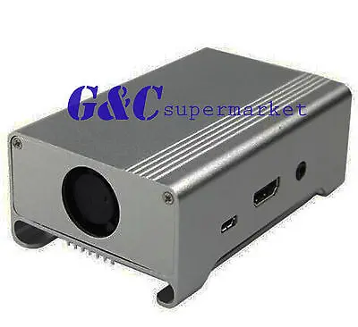 

gray Aluminum Shell Enclosure Case Box for Geekworm Raspberry Pi 2 Model B B+ UL