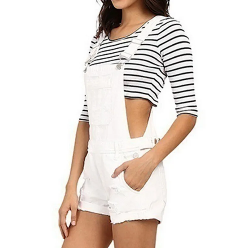 

CALOFE New Brand Summer Solid Color Denim Shorts Women Fashion Slim Fit Classic Strap Short Jeans Pocket Women Shorts