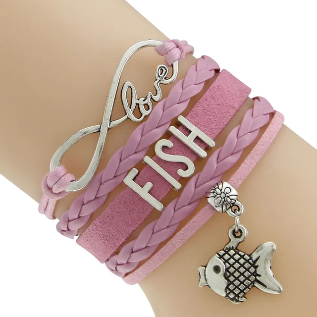 Fish Bracelet 2016 New Pattern For Male And Female 5 Colors Waxed Cord