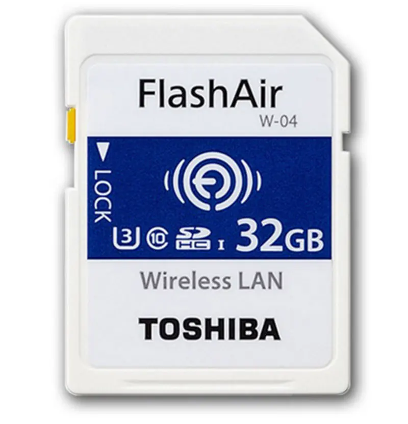 Toshiba wifi SD карта SDXC 16 Гб/32 ГБ/64 ГБ SDHC памяти U3 беспроводная FlashAir W 04 класс 10 цифровая