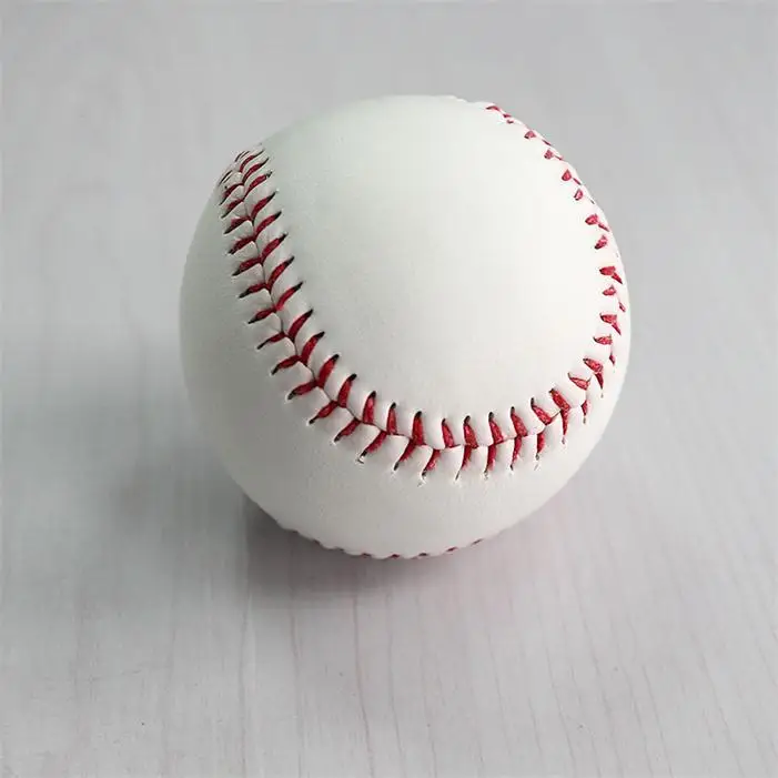 1 шт. " ручной работы Бейсбол s тренировочное Упражнение бейсбол мяч для Софтбола ПВХ верхний резиновый внутренний Мягкий Бейсбольный мяч
