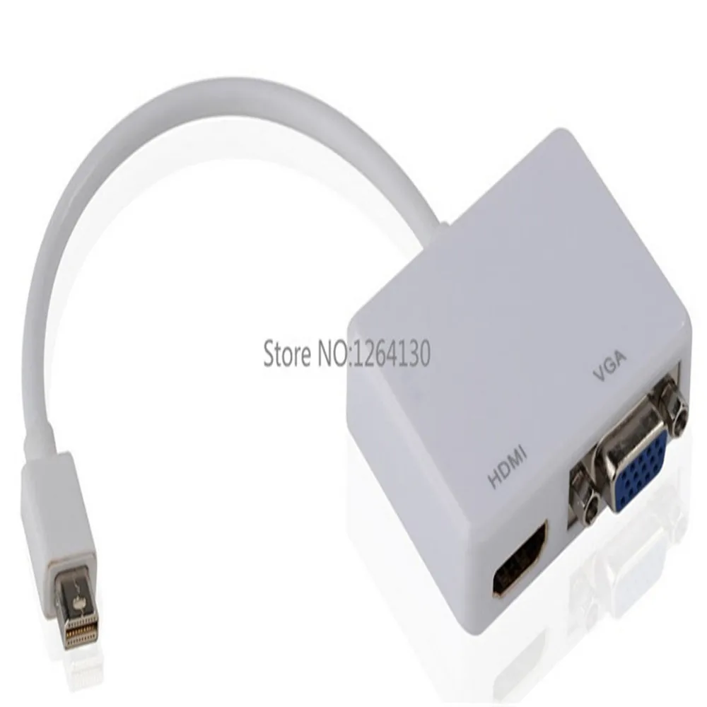 Thunderbolt Mini DP Мини порт дисплея для VGA + HDMI мама 2 в 1 адаптер кабель Mac Book Pro Air Surface Por