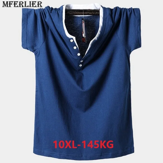 MFERLIER мужские большие черные футболки размера плюс, 6XL, 7XL, 8XL, короткий рукав, мужские летние модные футболки с принтом смешной собаки, ковбойские футболки синего цвета