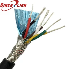 5M скрученный экранированный провод 6 ядро Связь кабель Rvsp6 Кабельная линия core 0,2/0,3/0,5/0,75/1/1,5 квадратный скрученный экранированный провод