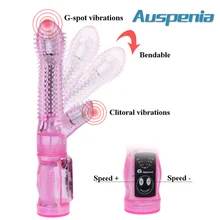 Prickly Dildo Vibrator For Women Free Bendable G-spot/Clitoris Double Stimulation Massager Female Sex Toy Wand Vibrators