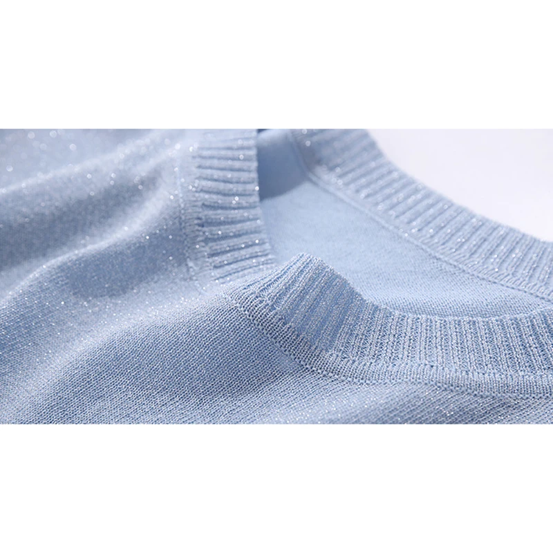 Women short sleeve knitting woman top for spring&summer RAYON materials women blause